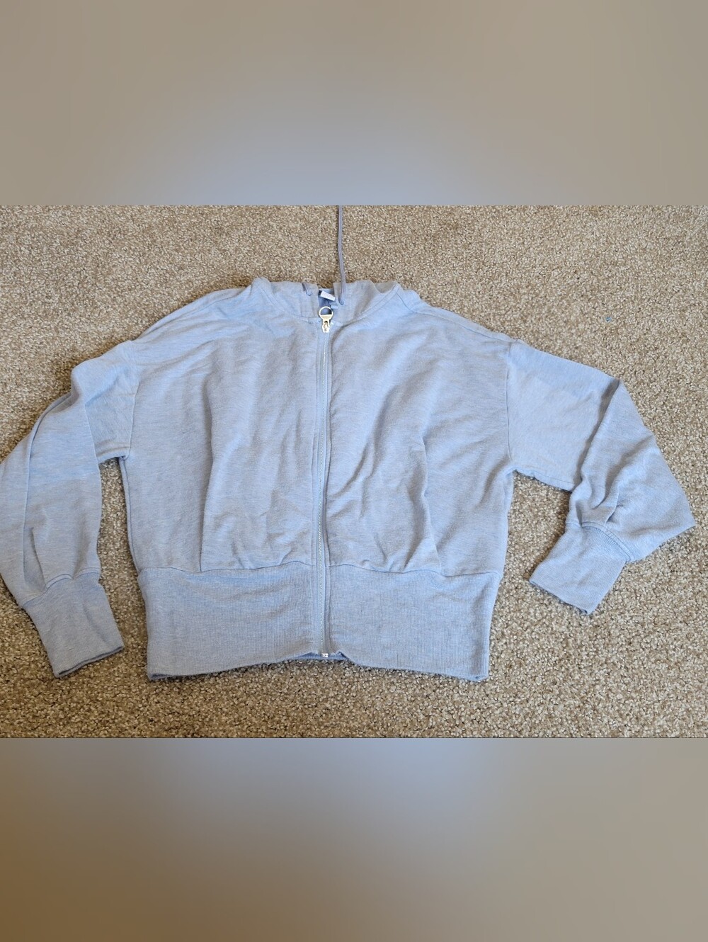 Athleta Pale Blue Full-Zip Womens Hoodie